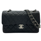 シャネル CHANEL マトラッセ23 A01113 6番台 ブラック SV金具 キャビアスキン レディース ショルダーバッグ