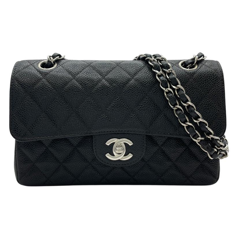 シャネル CHANEL マトラッセ23 A01113 6番台 ブラック SV金具 キャビアスキン レディース ショルダーバッグ