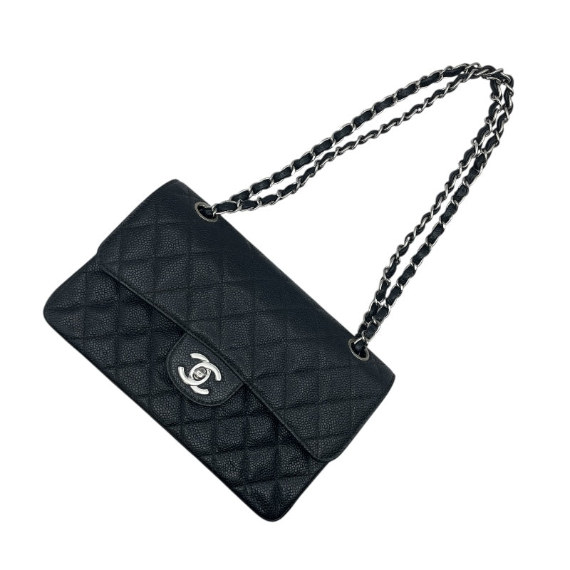シャネル CHANEL マトラッセ23 A01113 6番台 ブラック SV金具 キャビアスキン レディース ショルダーバッグ