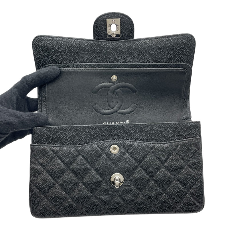 シャネル CHANEL マトラッセ23 A01113 6番台 ブラック SV金具 キャビアスキン レディース ショルダーバッグ