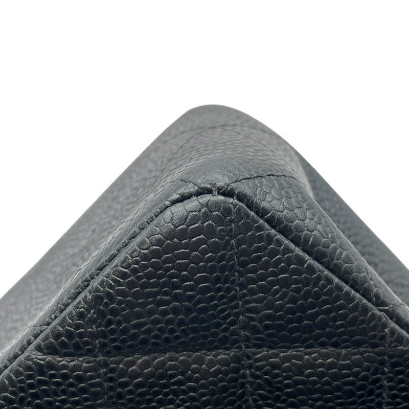 シャネル CHANEL マトラッセ23 A01113 6番台 ブラック SV金具 キャビアスキン レディース ショルダーバッグ