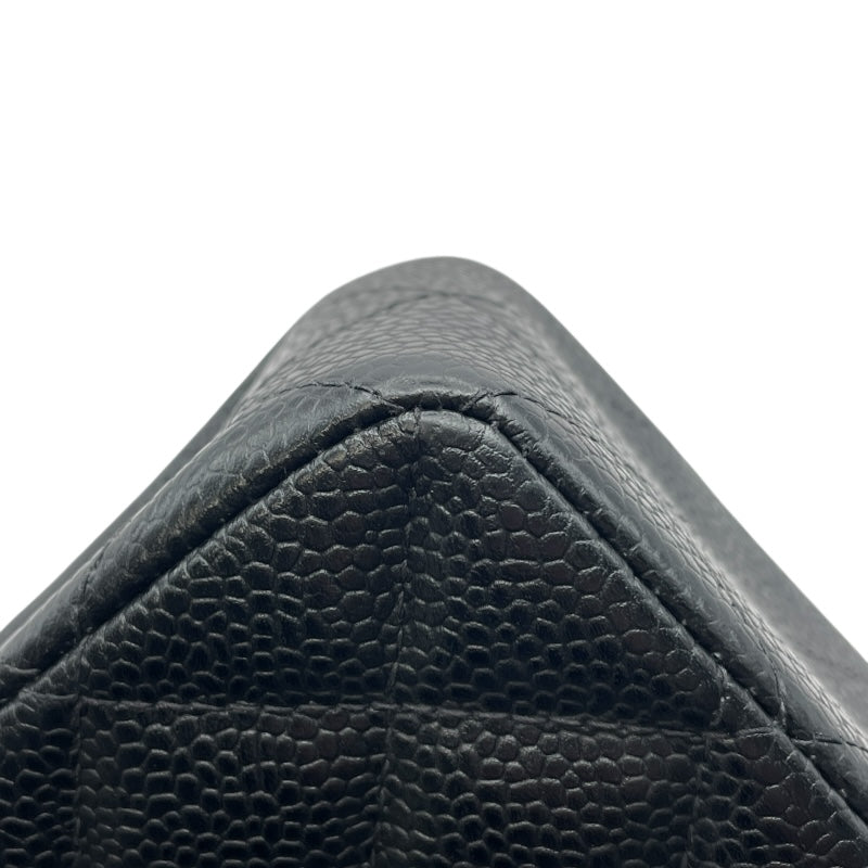 シャネル CHANEL マトラッセ23 A01113 6番台 ブラック SV金具 キャビアスキン レディース ショルダーバッグ
