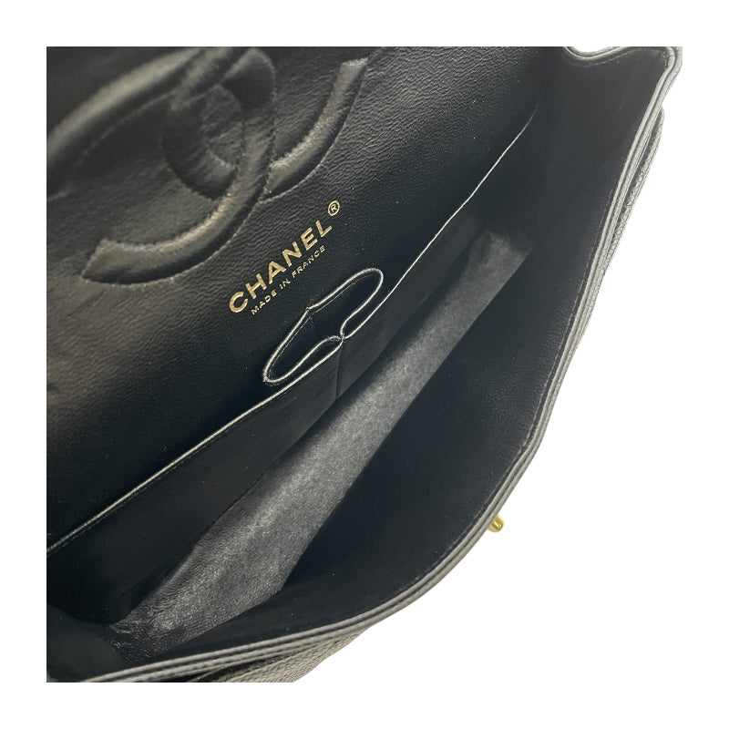 シャネル CHANEL マトラッセ25 A01112 12番台 ブラック GD金具 キャビアスキン レディース ショルダーバッグ