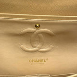 シャネル CHANEL マトラッセ25 A01112 17番台 ベージュ GD金具 キャビア レディース ショルダーバッグ