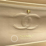 シャネル CHANEL マトラッセ25 A01112 17番台 ベージュ GD金具 キャビア レディース ショルダーバッグ