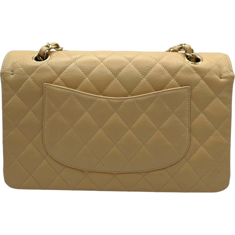 シャネル CHANEL マトラッセ25 A01112 17番台 ベージュ GD金具 キャビア レディース ショルダーバッグ