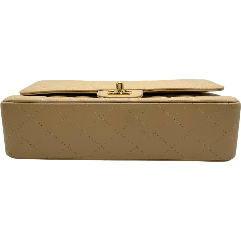 シャネル CHANEL マトラッセ25 A01112 17番台 ベージュ GD金具 キャビア レディース ショルダーバッグ