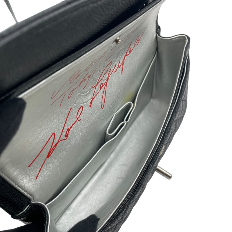 シャネル CHANEL マトラッセ25 A01112 12番台 ブラック SV金具 キャビア レディース ショルダーバッグ