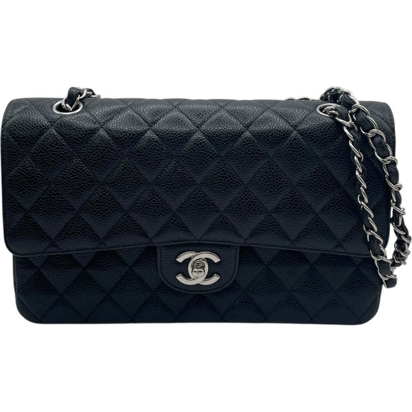 シャネル CHANEL マトラッセ25 A01112 12番台 ブラック SV金具 キャビア レディース ショルダーバッグ