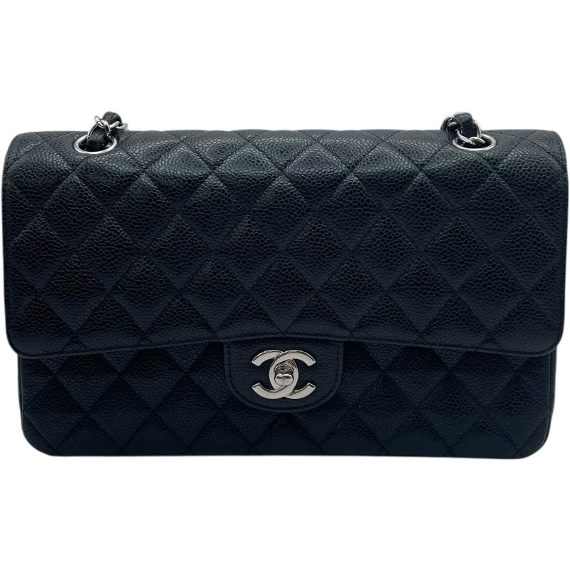 シャネル CHANEL マトラッセ25 A01112 12番台 ブラック SV金具 キャビア レディース ショルダーバッグ