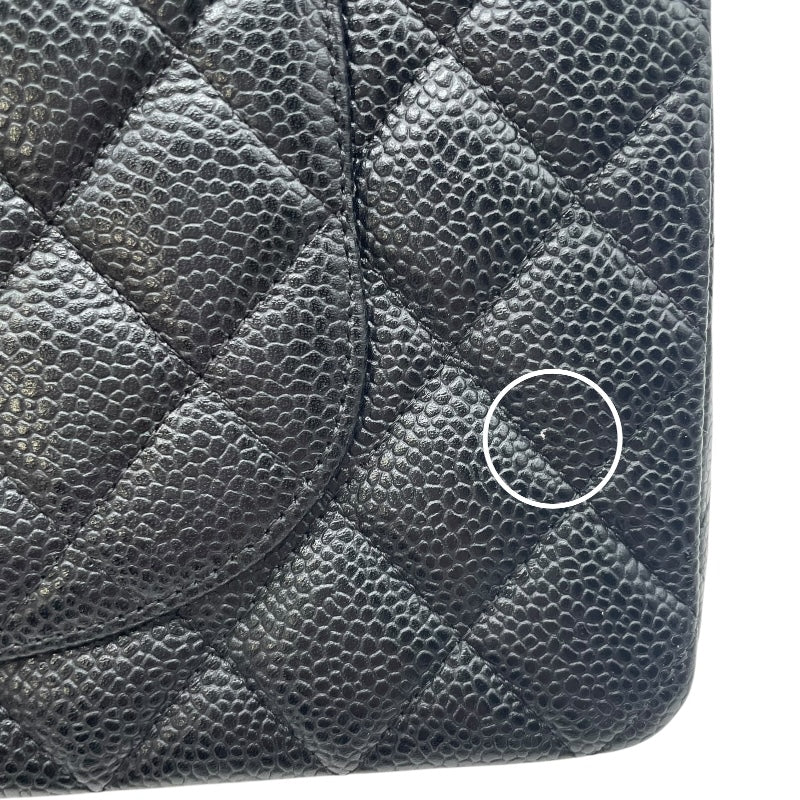 シャネル CHANEL マトラッセ25 A01112 12番台 ブラック SV金具 キャビア レディース ショルダーバッグ