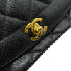 シャネル CHANEL ダイアナ25 A01165 2番台 ブラック GD金具 キャビアスキン レディース ショルダーバッグ