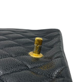 シャネル CHANEL ダイアナ25 A01165 2番台 ブラック GD金具 キャビアスキン レディース ショルダーバッグ