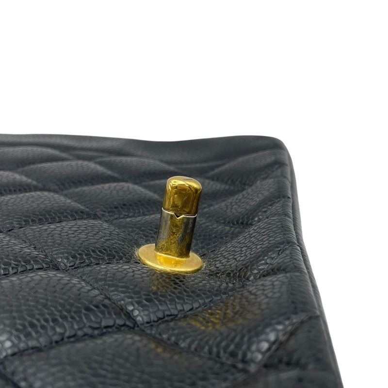 シャネル CHANEL ダイアナ25 A01165 2番台 ブラック GD金具 キャビアスキン レディース ショルダーバッグ