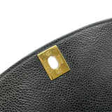 シャネル CHANEL ダイアナ25 A01165 2番台 ブラック GD金具 キャビアスキン レディース ショルダーバッグ