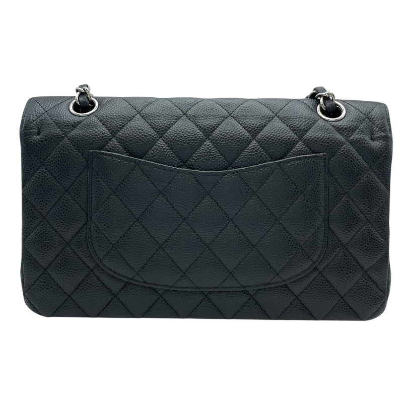 シャネル CHANEL マトラッセ25 A01112 16番台 ブラック　シルバー金具　 キャビアスキン レディース ショルダーバッグ