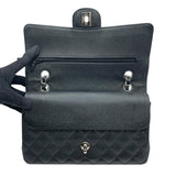 シャネル CHANEL マトラッセ25 A01112 16番台 ブラック　シルバー金具　 キャビアスキン レディース ショルダーバッグ