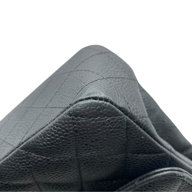 シャネル CHANEL マトラッセ25 A01112 16番台 ブラック　シルバー金具　 キャビアスキン レディース ショルダーバッグ