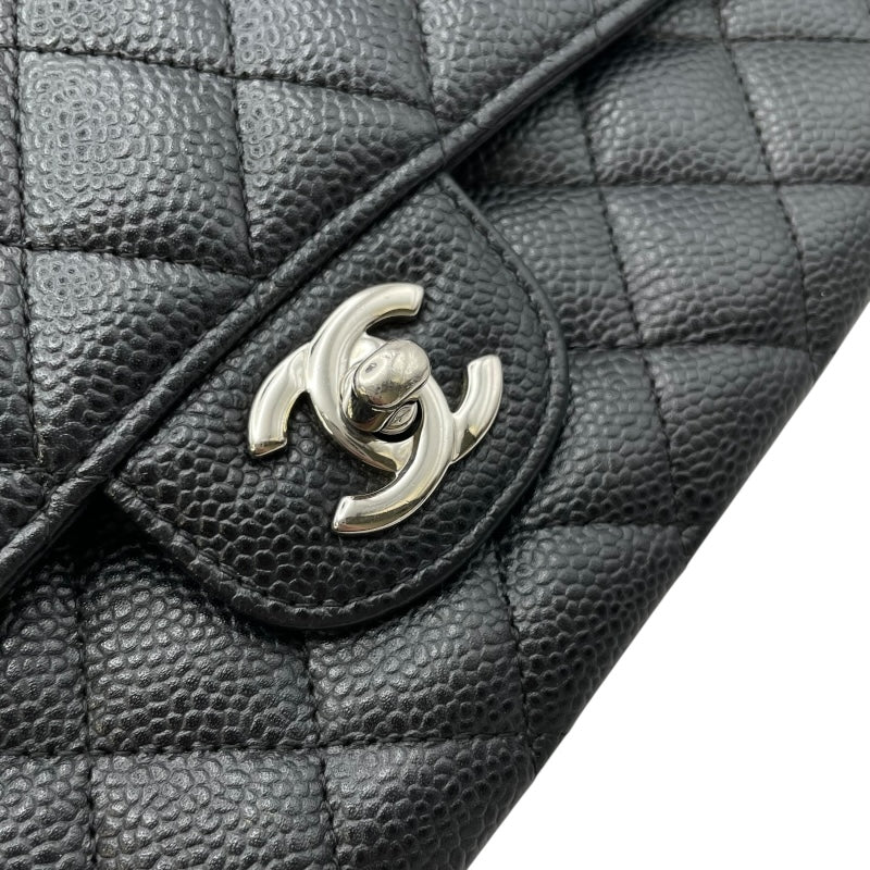 シャネル CHANEL マトラッセ25 A01112 16番台 ブラック　シルバー金具　 キャビアスキン レディース ショルダーバッグ