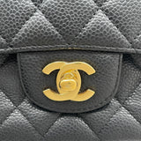 シャネル CHANEL マトラッセ25 A01112 13番台 ブラック GD金具 キャビア レディース ショルダーバッグ