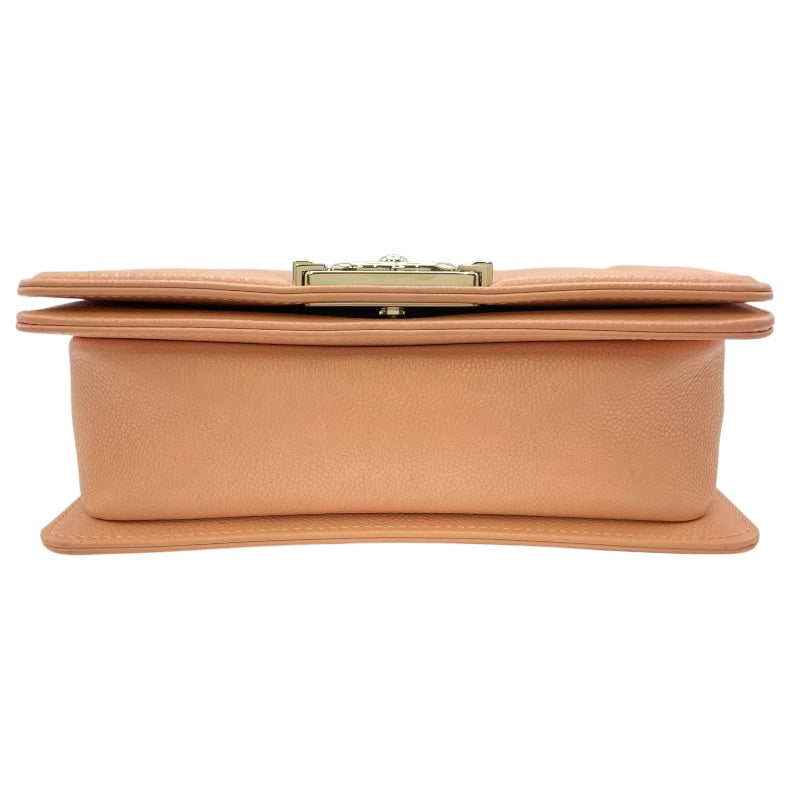 シャネル CHANEL ボーイシャネル20 A67085 サーモンピンク GD金具 キャビアスキン レディース ショルダーバッグ