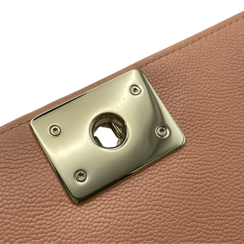 シャネル CHANEL ボーイシャネル20 A67085 サーモンピンク GD金具 キャビアスキン レディース ショルダーバッグ