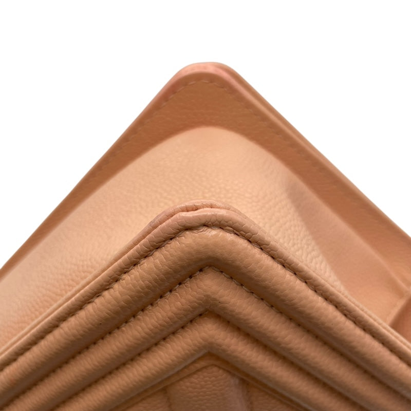 シャネル CHANEL ボーイシャネル20 A67085 サーモンピンク GD金具 キャビアスキン レディース ショルダーバッグ