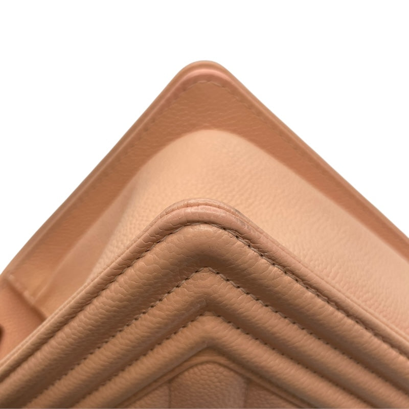 シャネル CHANEL ボーイシャネル20 A67085 サーモンピンク GD金具 キャビアスキン レディース ショルダーバッグ