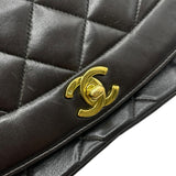 シャネル CHANEL ダイアナ25 A01165 2番台 ブラウン GD金具 ラムスキン レディース ショルダーバッグ
