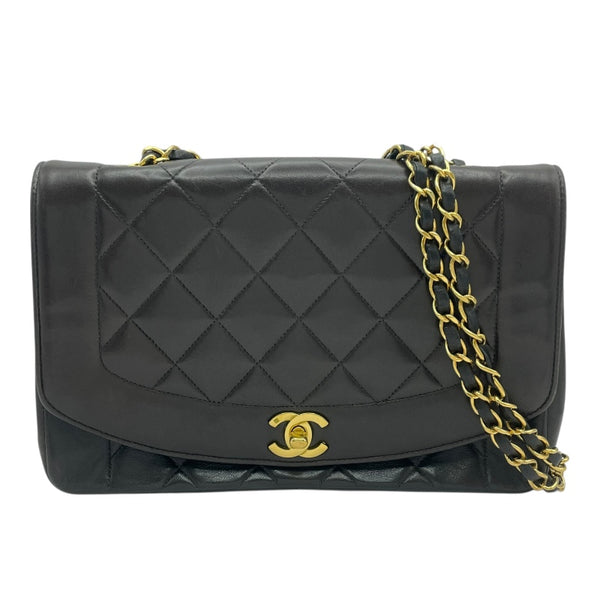 シャネル CHANEL ダイアナ25 A01165 2番台 ブラウン GD金具 ラムスキン レディース ショルダーバッグ