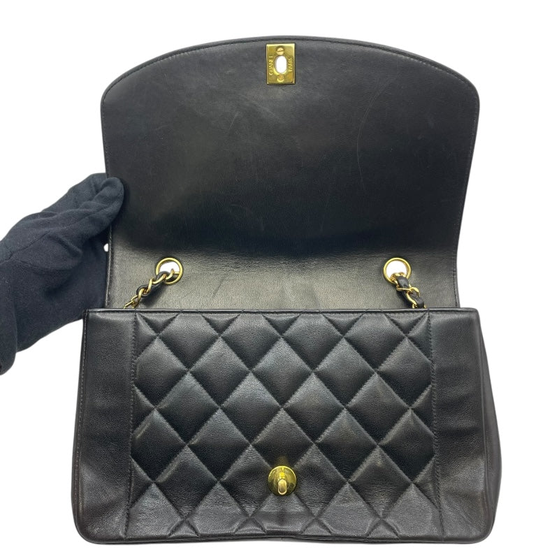 シャネル CHANEL ダイアナ25 A01165 2番台 ブラウン GD金具 ラムスキン レディース ショルダーバッグ