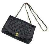 シャネル CHANEL ダイアナ25 A01165 2番台 ブラウン GD金具 ラムスキン レディース ショルダーバッグ