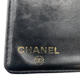 シャネル CHANEL ココマークウォレット A13498 8番台 ブラック GD金具 キャビアスキン ユニセックス 二つ折り財布