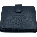 シャネル CHANEL ココマークウォレット A13497 7番台 ブラック GD金具 キャビア レディース 二つ折り財布