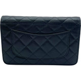 シャネル CHANEL マトラッセ チェーンウォレット A33814 22番台 ブラック GD金具 キャビア レディース ウォレットチェーン