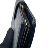 シャネル CHANEL ココマークウォレット A13498 ブラック GD金具 キャビアスキン ユニセックス 二つ折り財布