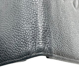 シャネル CHANEL ココマークウォレット A13498 ブラック GD金具 キャビアスキン ユニセックス 二つ折り財布