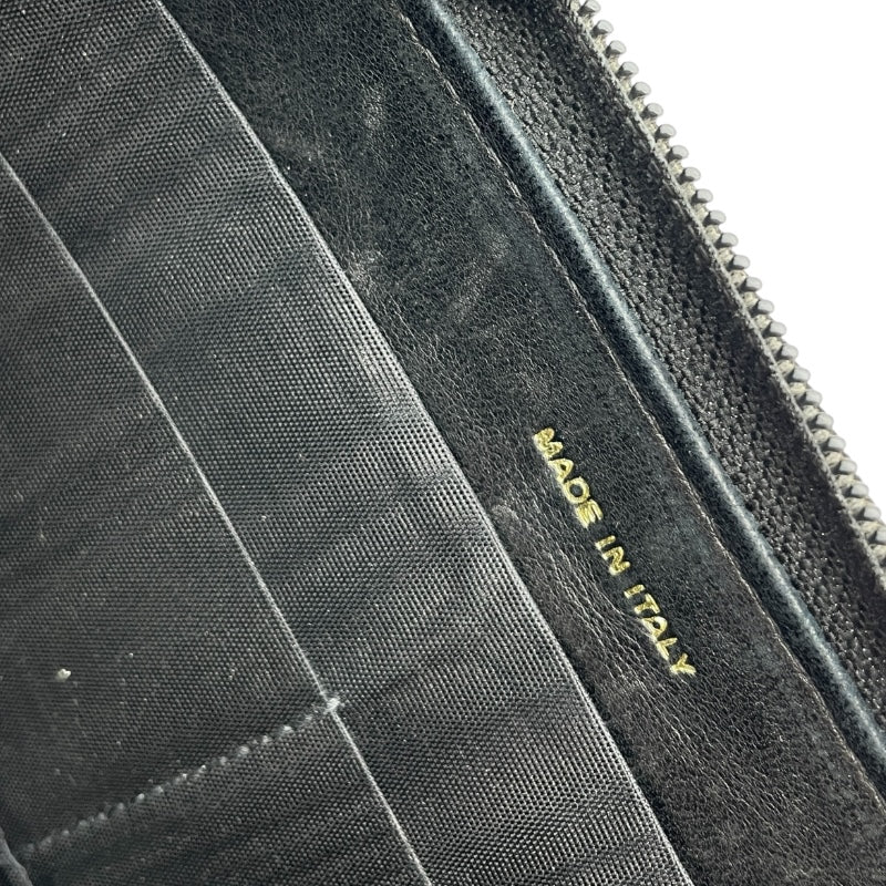 シャネル CHANEL ココマークラウンドウォレット A50071 9番台 ブラック　ゴールド金具 キャビアスキン レディース 長財布