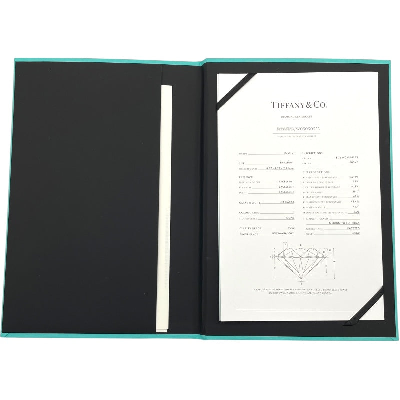 ティファニー TIFFANY＆CO ハーモニーリング プラチナ Pt950 ダイヤモンド ジュエリー