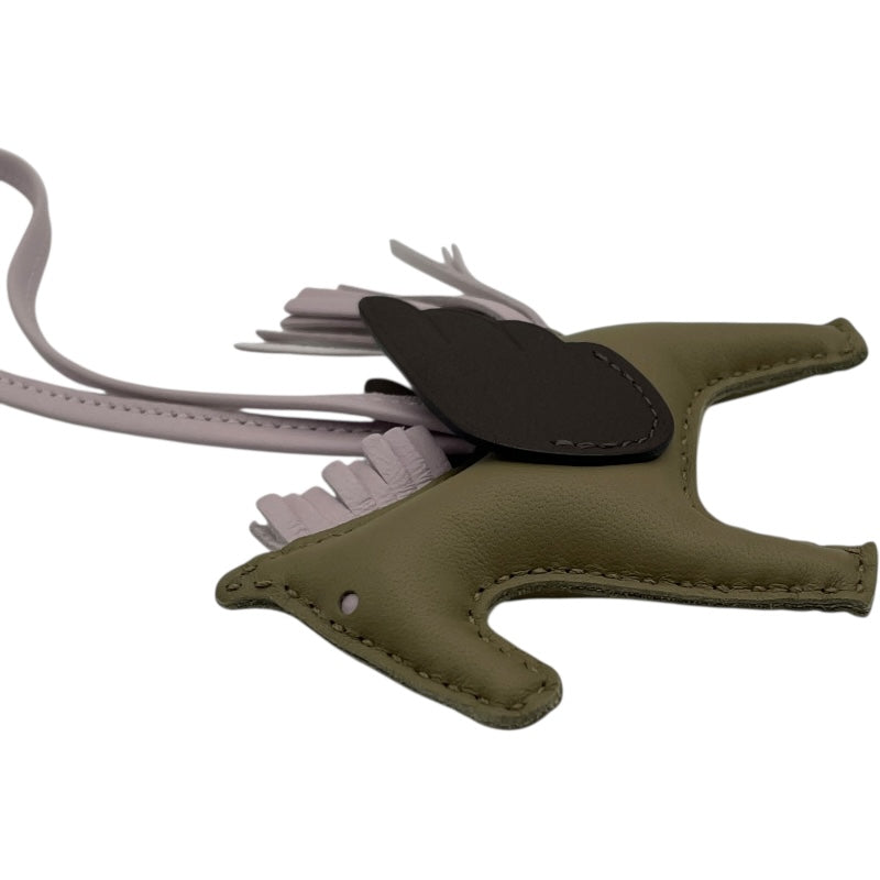 エルメス HERMES ロデオペガサスPM B刻 ベージュマルファ×モーヴペール×モカ アニョーミロ レディース チャーム