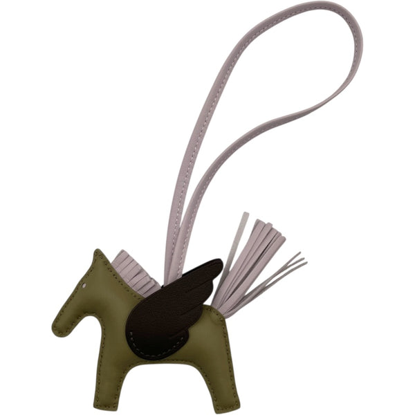 エルメス HERMES ロデオペガサスPM B刻 ベージュマルファ×モーヴペール×モカ アニョーミロ レディース チャーム