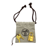 エルメス HERMES ピコタンロックPM W刻 ブラック GD金具 トリヨン レディース ハンドバッグ