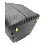 エルメス HERMES ピコタンロックPM W刻 ブラック GD金具 トリヨン レディース ハンドバッグ