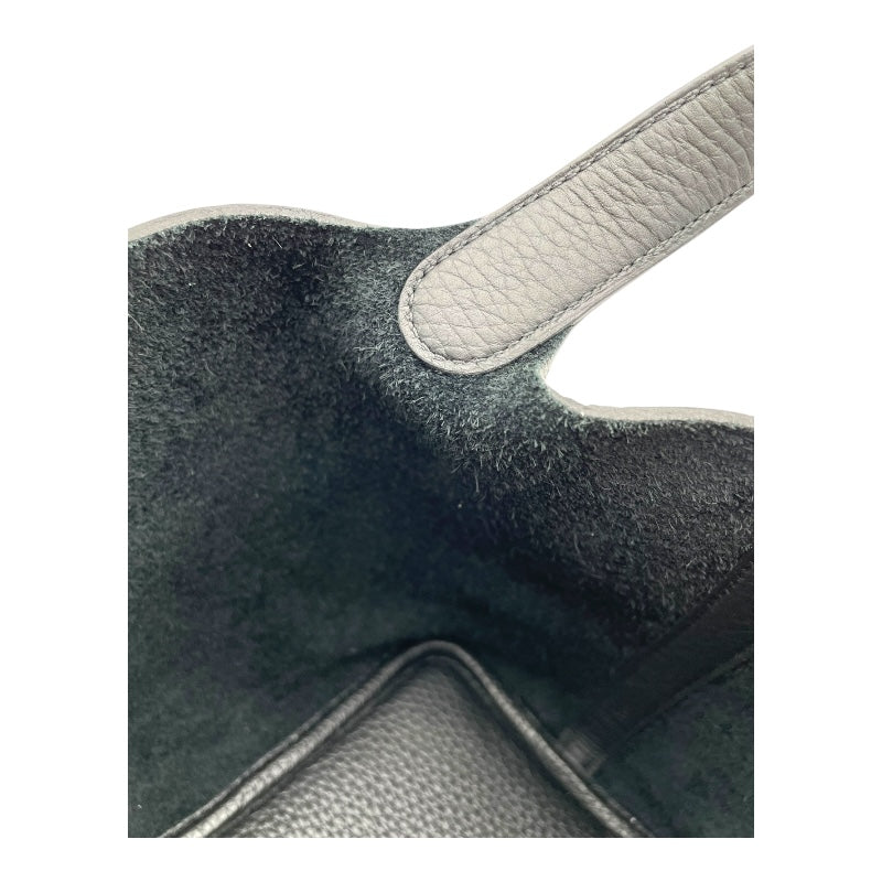 エルメス HERMES ピコタンロックPM W刻 ブラック GD金具 トリヨン レディース ハンドバッグ