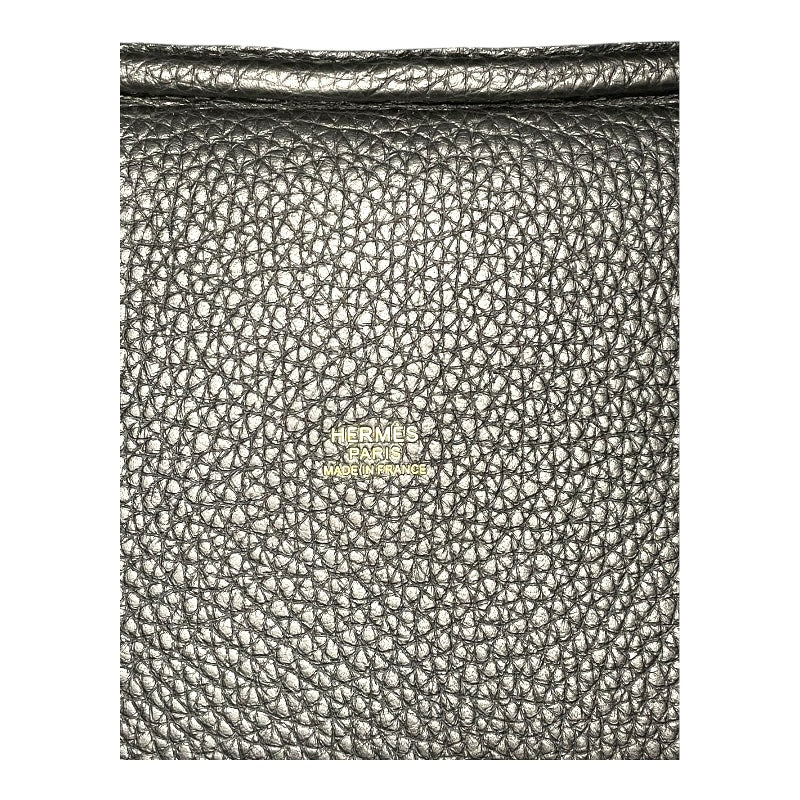 エルメス HERMES ピコタンロックPM W刻 ブラック GD金具 トリヨン レディース ハンドバッグ