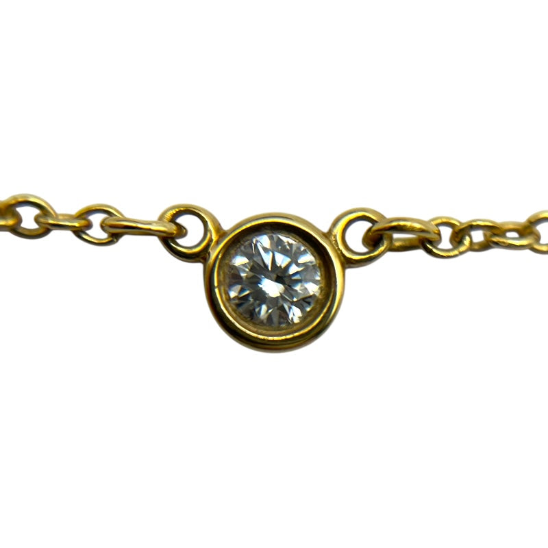 ティファニー TIFFANY＆CO バイザヤードネックレス ゴールド AU750/ダイヤモンド ジュエリー