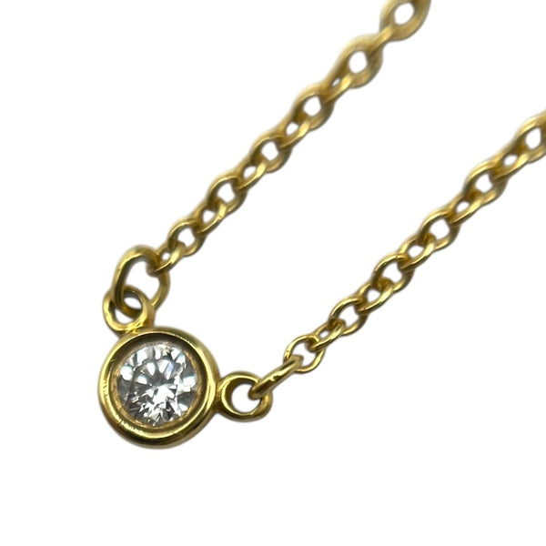 ティファニー TIFFANY＆CO バイザヤードネックレス ゴールド AU750/ダイヤモンド ジュエリー