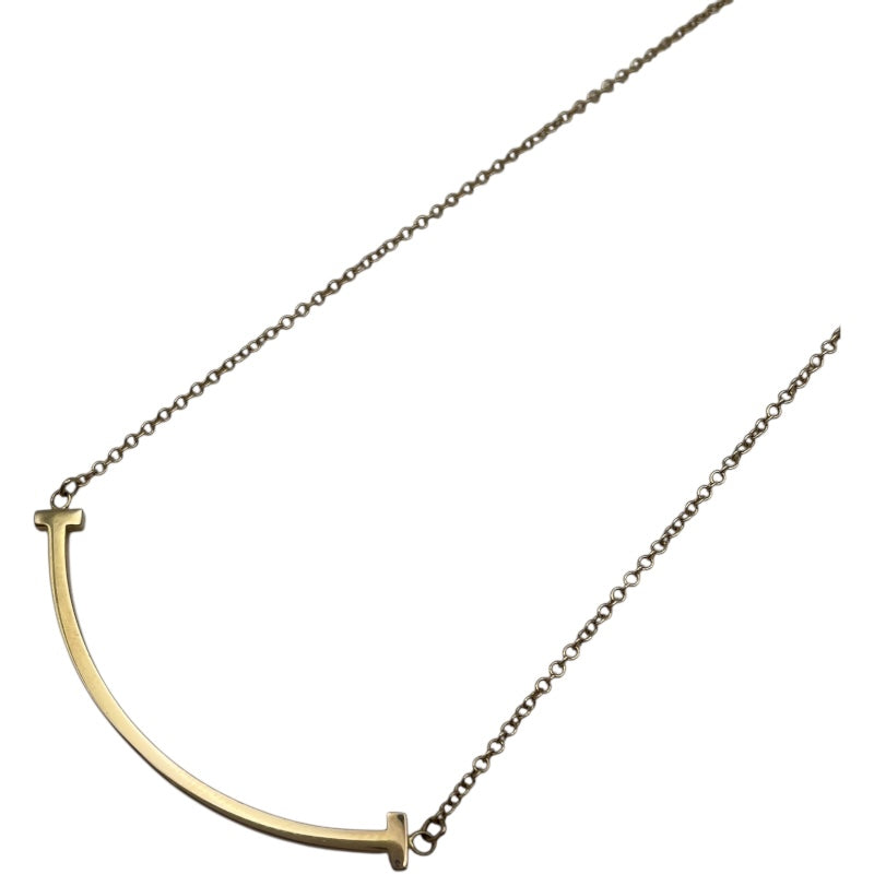 ティファニー TIFFANY＆CO Tスマイルネックレススモール ゴールド Au750 ジュエリー