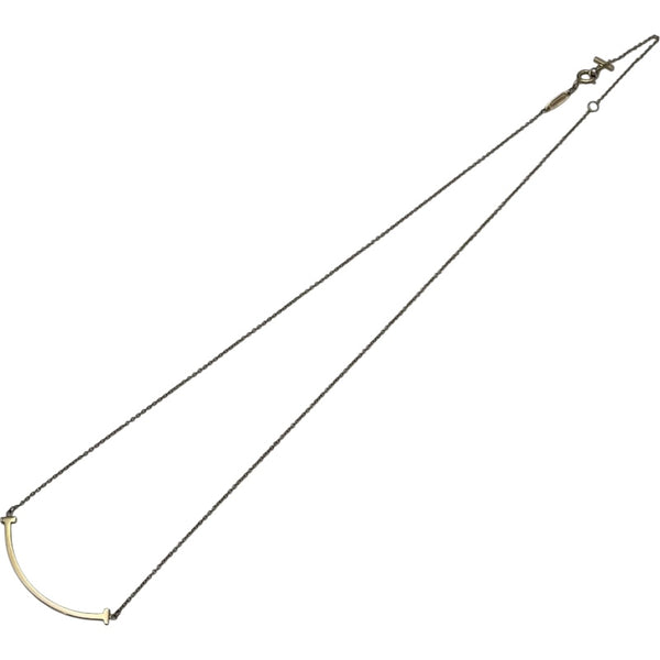 ティファニー TIFFANY＆CO Tスマイルネックレススモール ゴールド Au750 ジュエリー