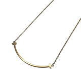 ティファニー TIFFANY＆CO Tスマイルネックレススモール ゴールド Au750 ジュエリー